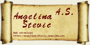 Angelina Stević vizit kartica